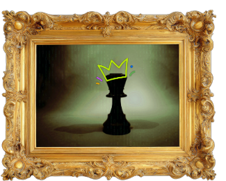 Chess king — invisible work made visible